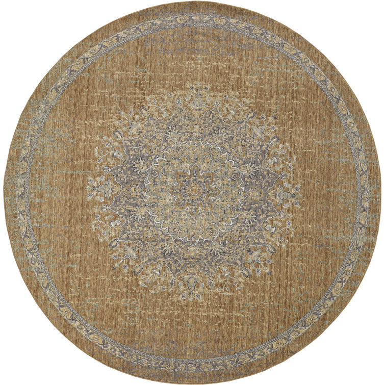 World Menagerie Bodily Oriental Wool Gold/Yellow Area Rug & Reviews